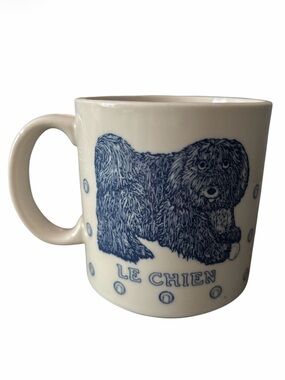 Vintage Taylor & NG Le Chien Dog Puppy Mug Japan 1984